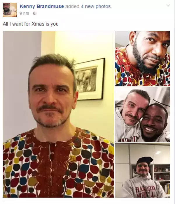 Gay Nigerian Kenny Brandmuse shows off 